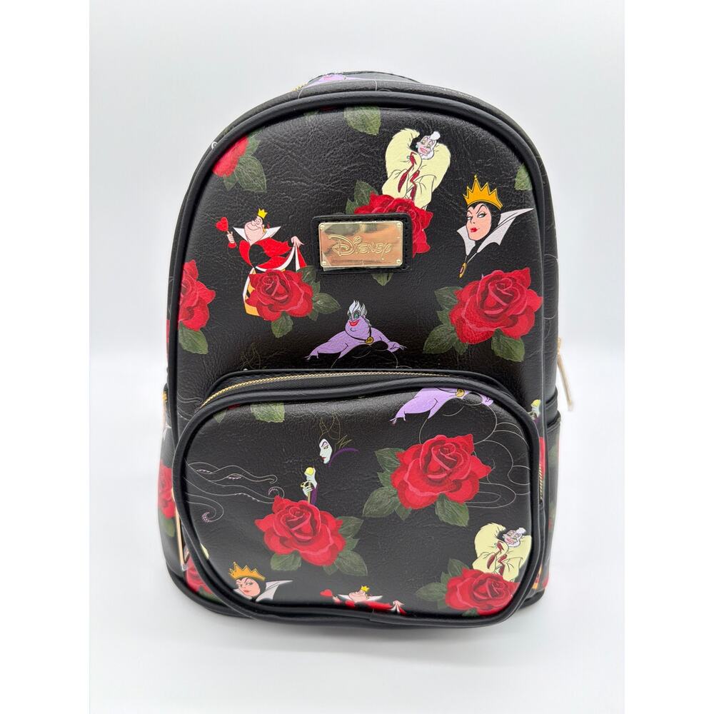 Disney Villains Roses and Thorns AOP MINI BACKPACK PALM Storybook NWT